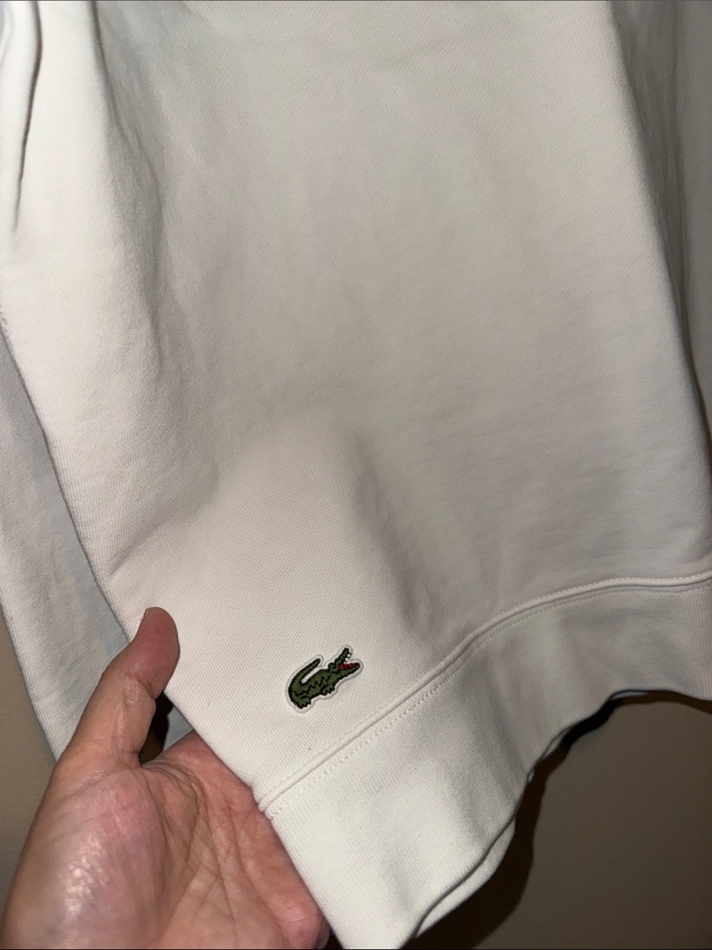 LACOSTE Men's Long Sleeve Wordplay Sweatshirt Size XXL - Picture 4 of 9